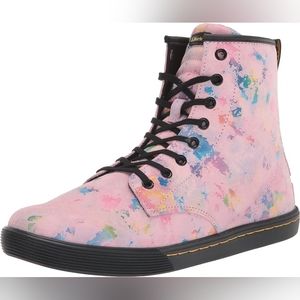 Dr. Martens Sheridan Pink confetti ankle boots